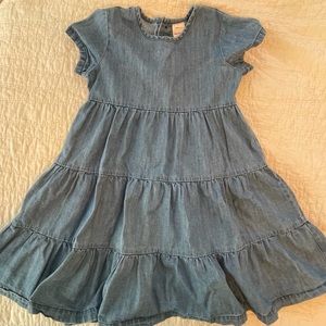 Hanna A Twirl Chambray Dress